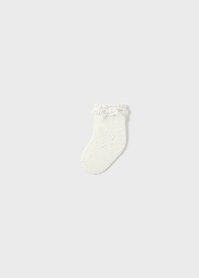 Knit detail socks
