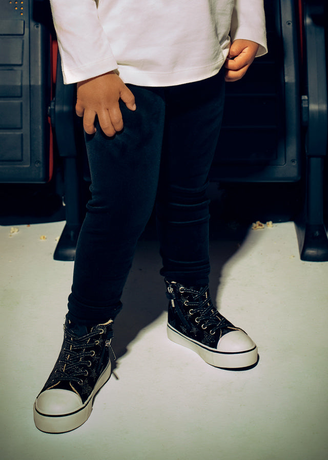Basic velvet leggings