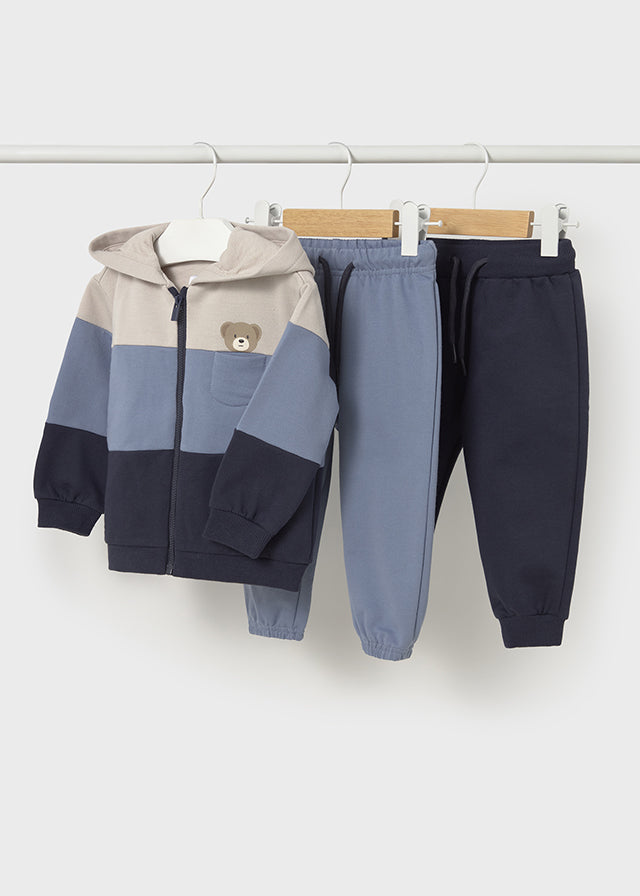 Basic plush 2 pants tracksuit