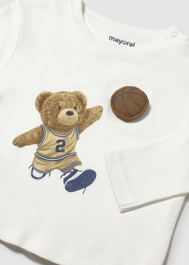 L/s t-shirt applique animal
