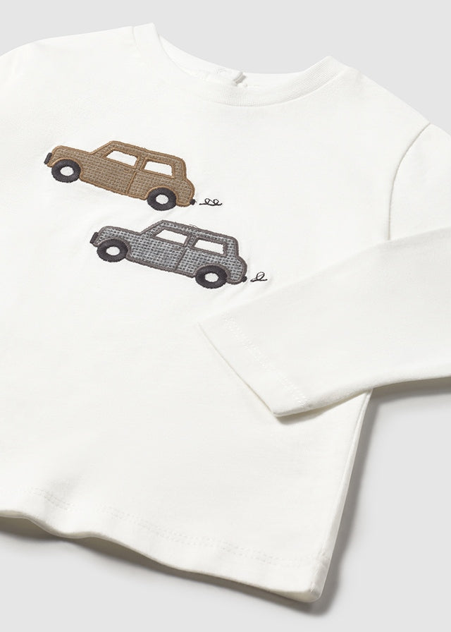 L/s t-shirt knit applique