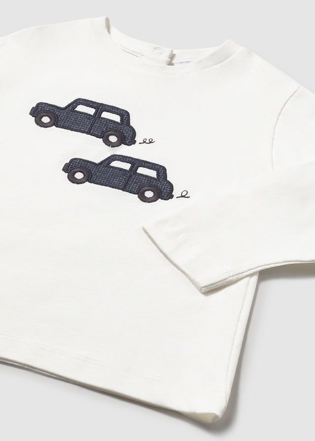 L/s t-shirt knit applique