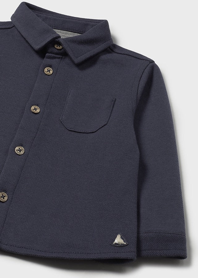 double knit overshirt