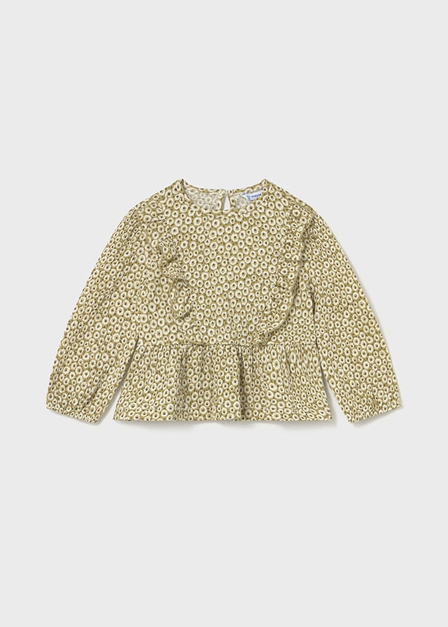 Bambula knit print blouse