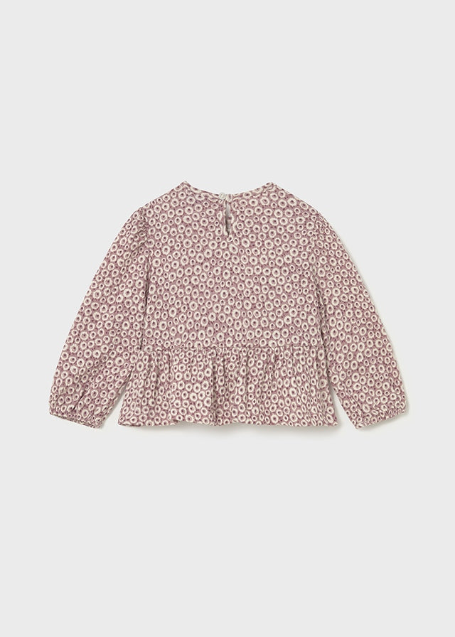 Bambula knit print blouse