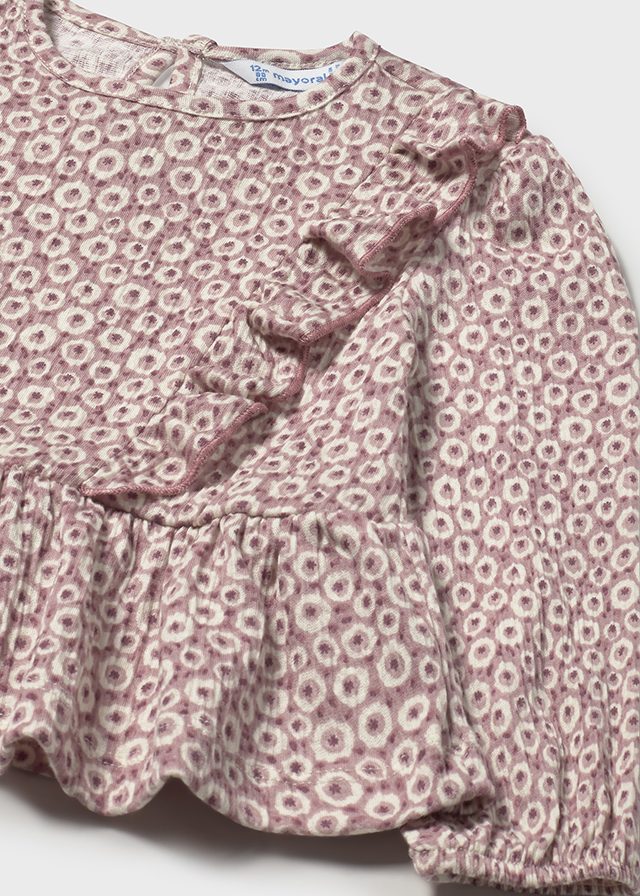 Bambula knit print blouse