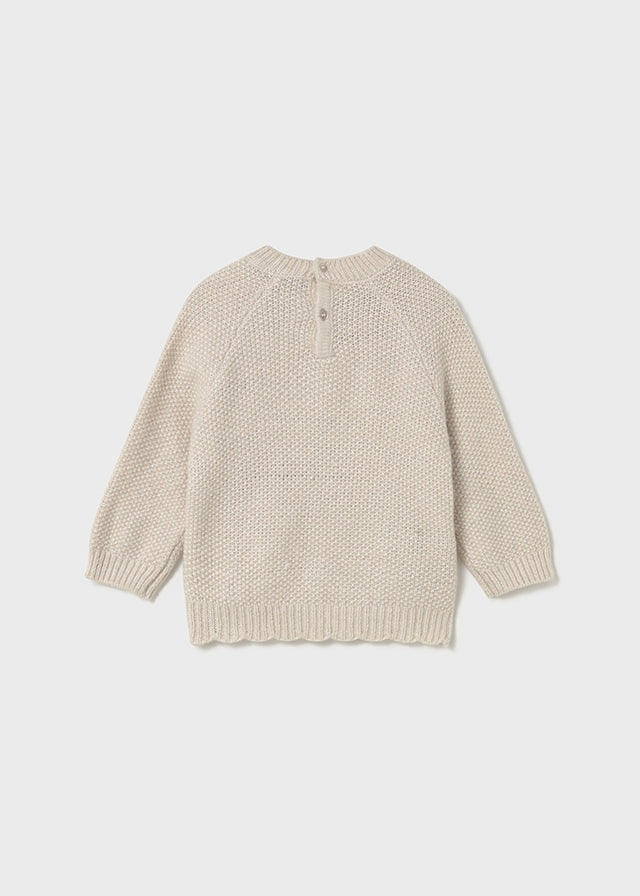 Flower textured jersey