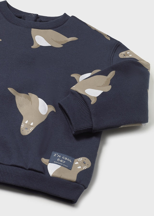 Printed pullover