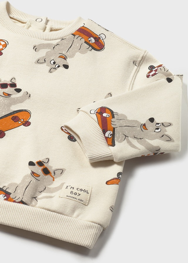 Printed pullover