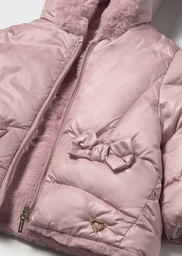 Reversible faux fur jacket