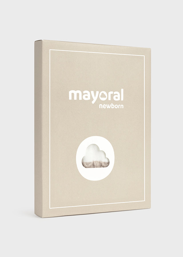 Long knit trousers set