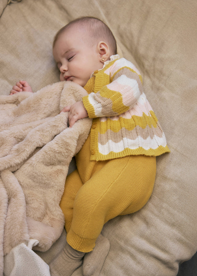 Knit dungarees set