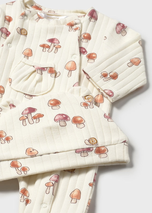 Dungaree and hat set