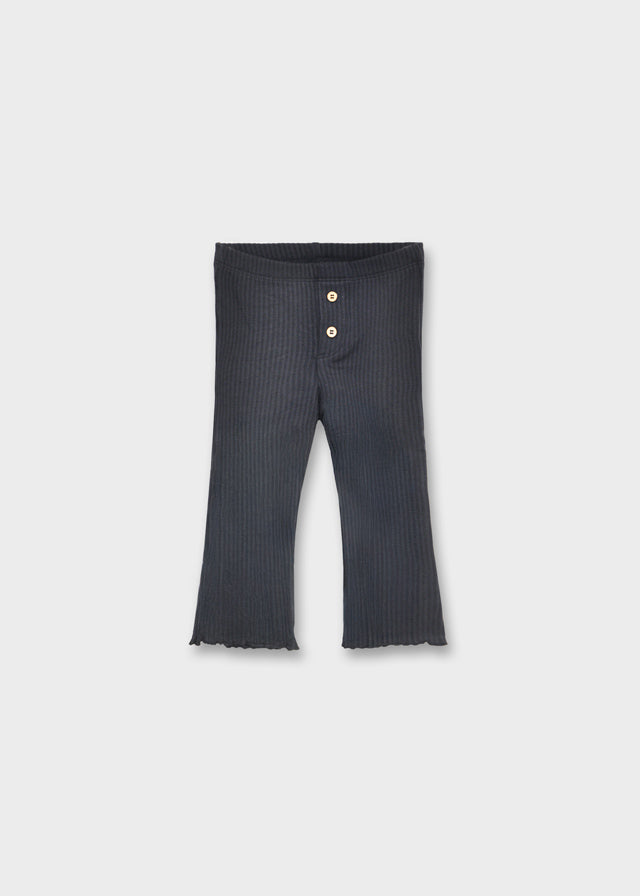 Ribbed flare legging
