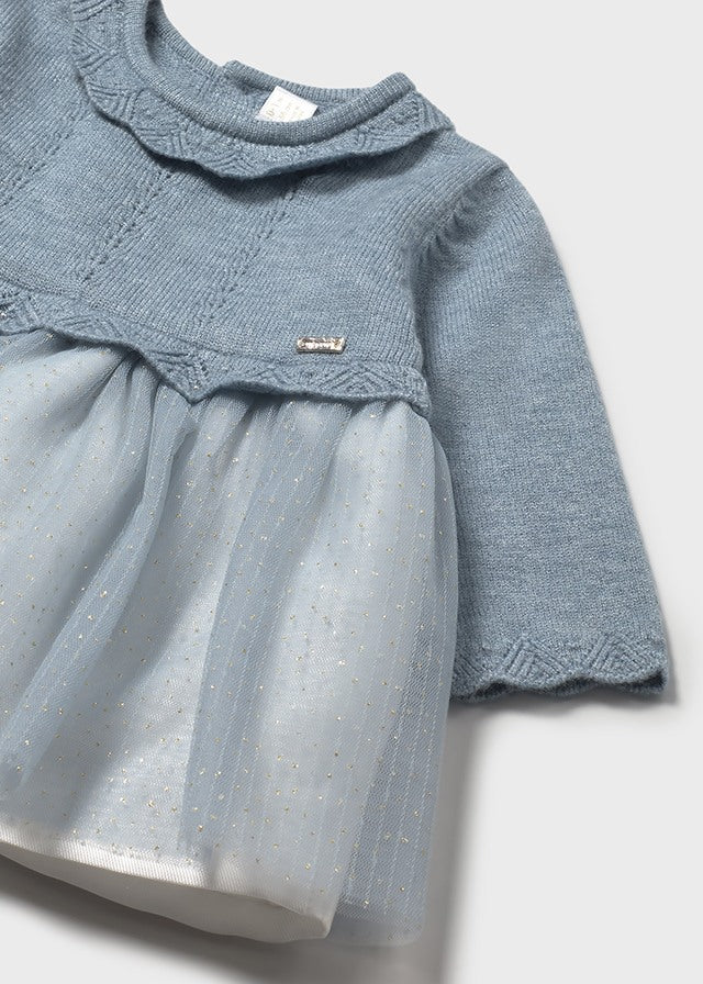 Tricot/tull dress
