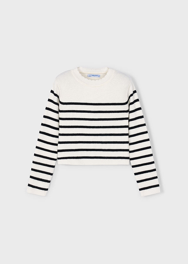 Knit striped top