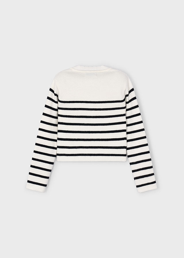 Knit striped top