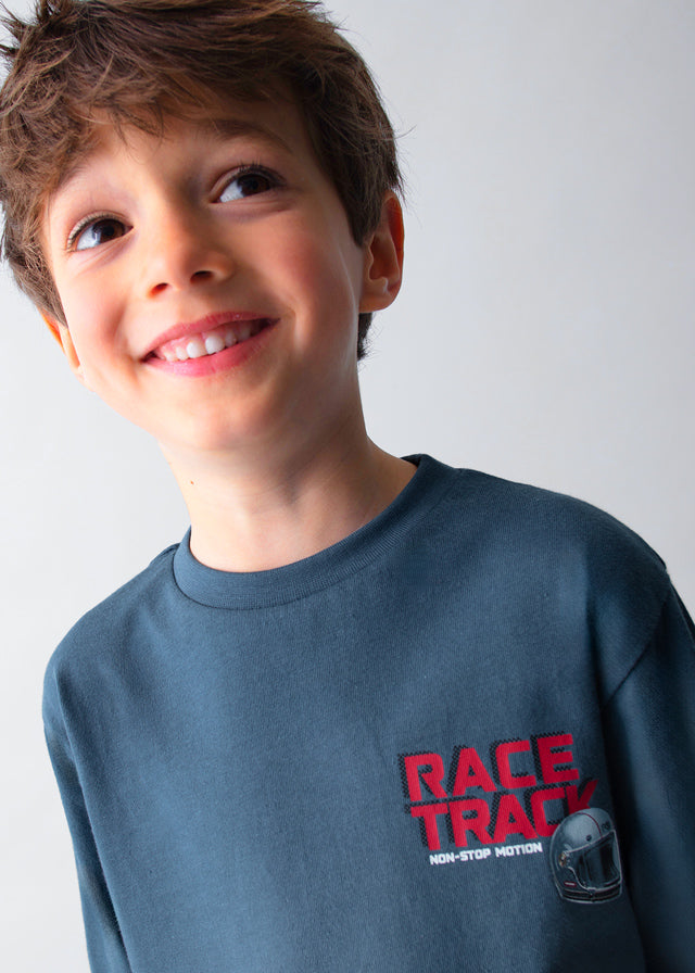 L/s "race track" shirt