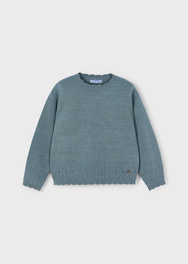 Knitted smooth sweater