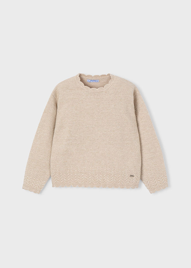 Knitted smooth sweater