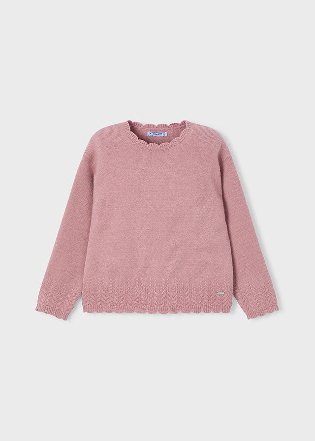 Knitted smooth sweater