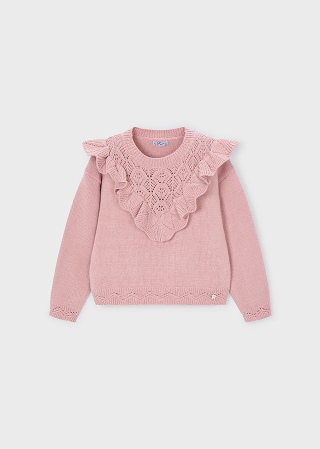 Open knit sweater