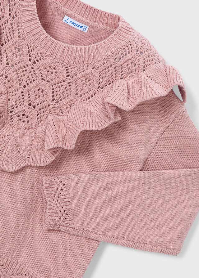 Open knit sweater