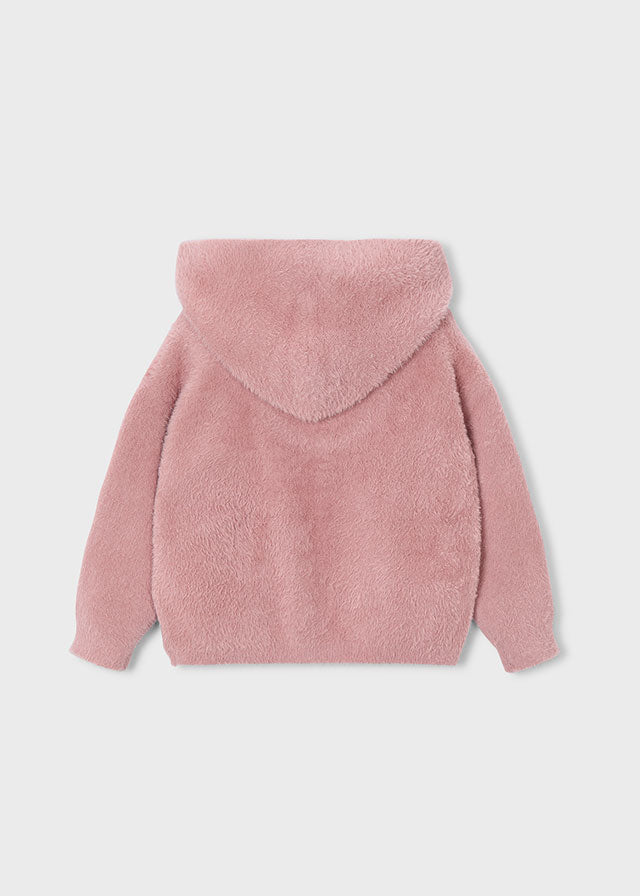 Furry knit sweater