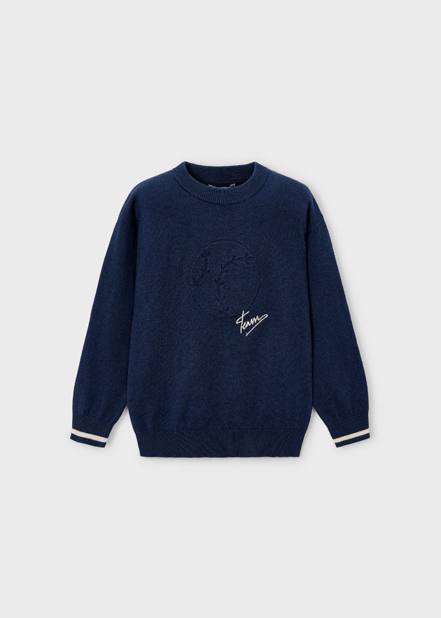 Embossment sweater