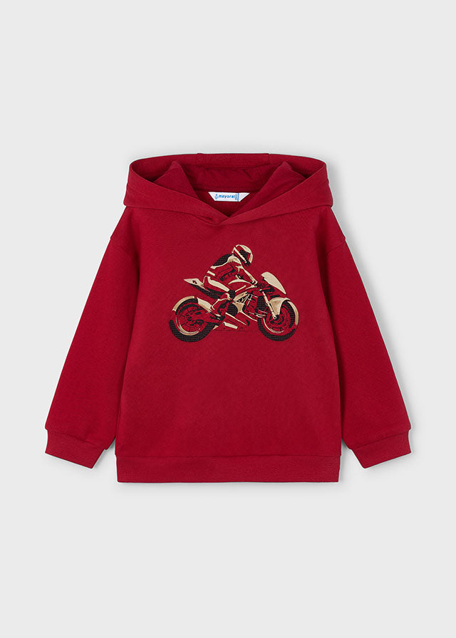 Embossment print pullover