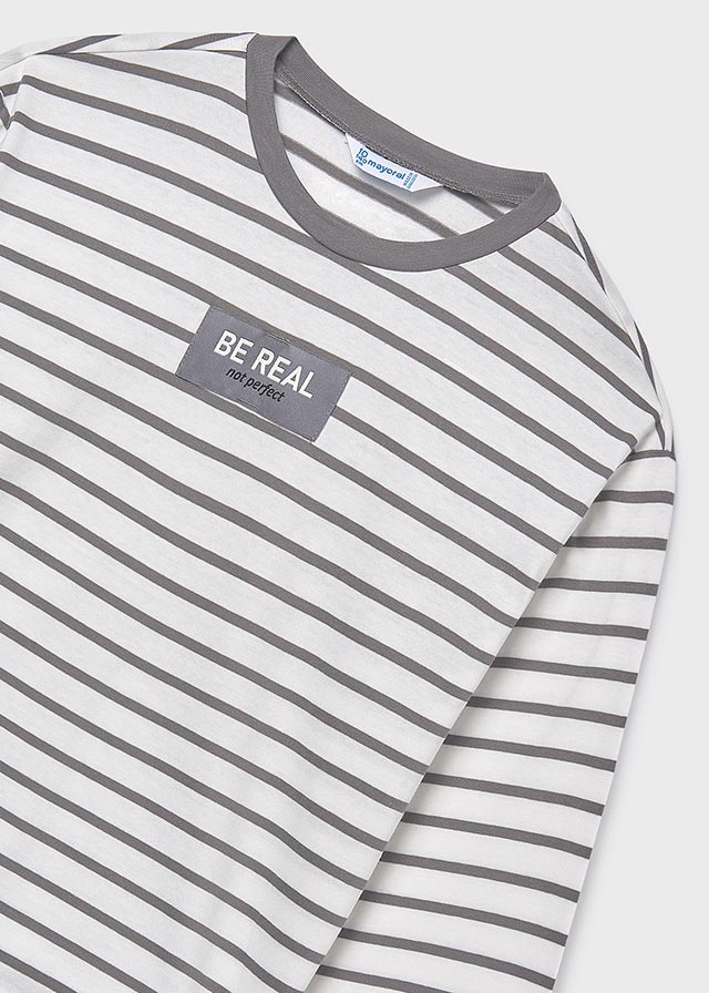 L/s t-shirt oversize stripes
