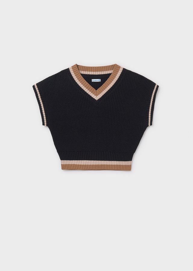 Knitting vest
