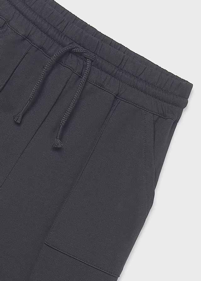 Wide leg fur pant