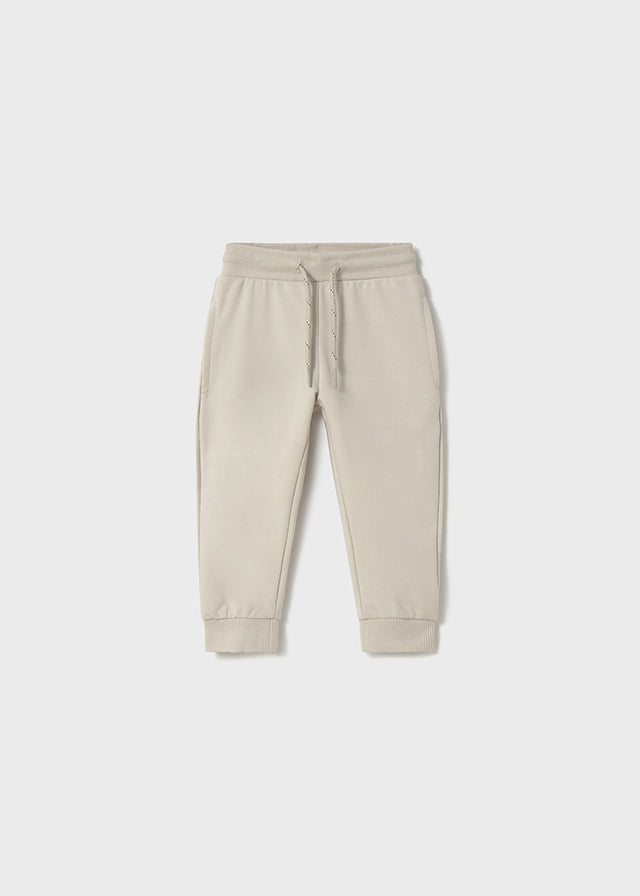 Basic cuffed fleece trousers