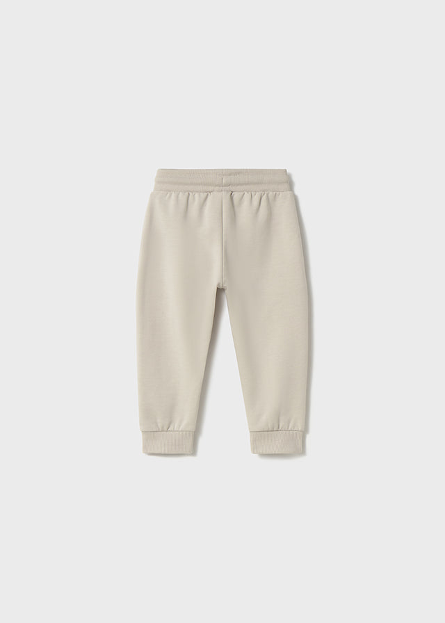 Basic cuffed fleece trousers