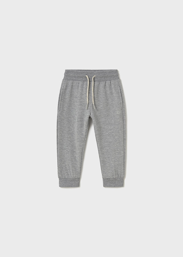 Basic cuffed fleece trousers