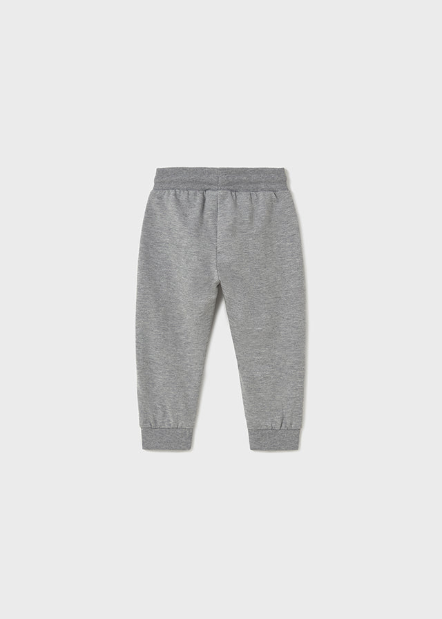 Basic cuffed fleece trousers