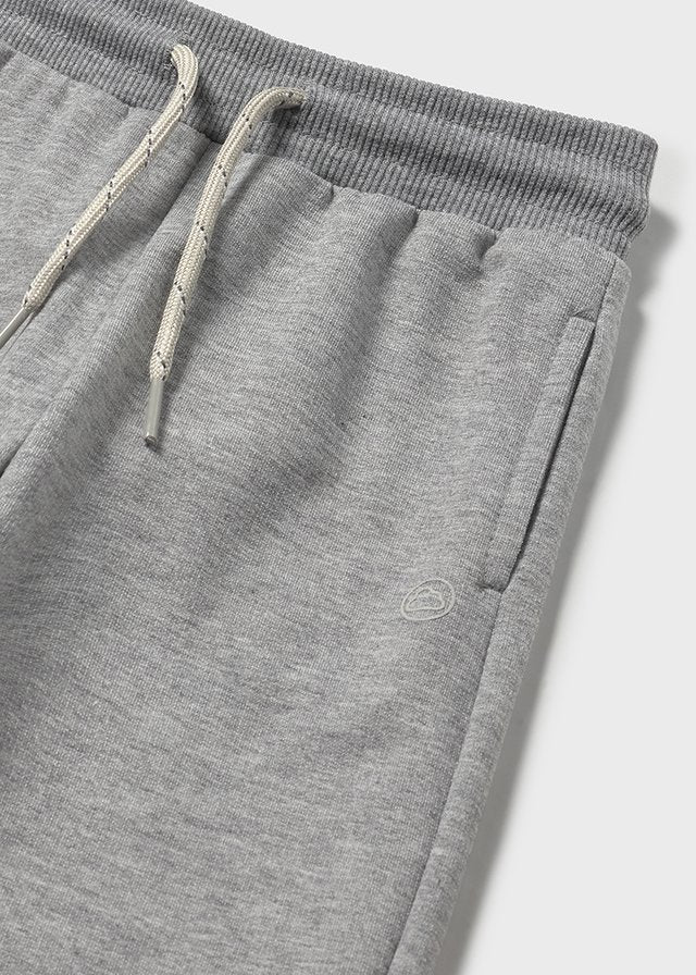 Basic cuffed fleece trousers