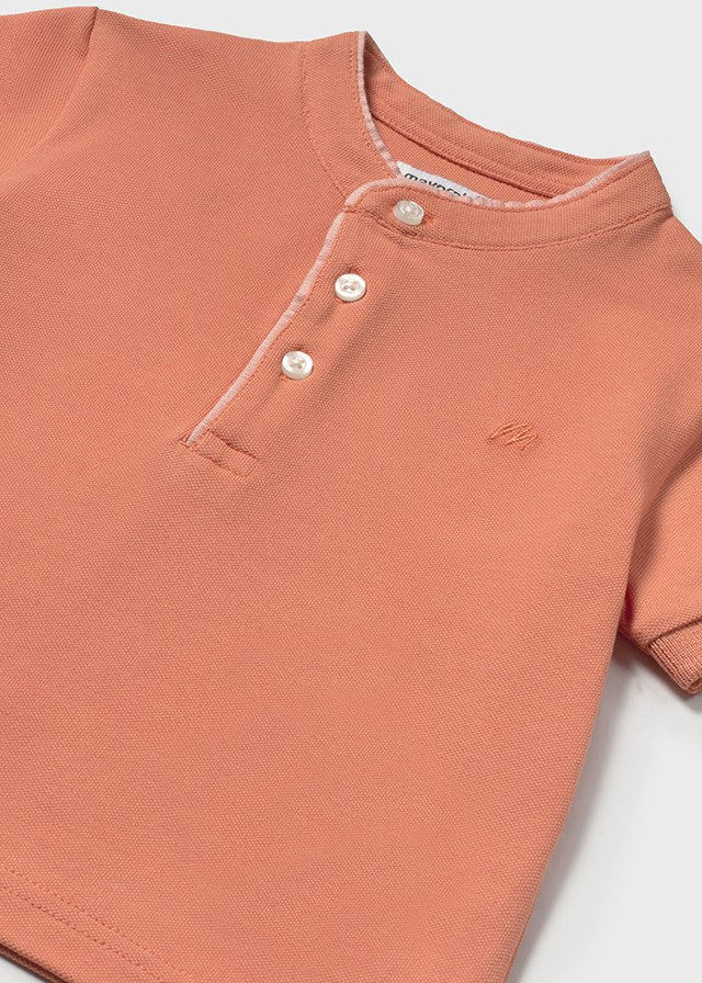 Polo s/s mao neck