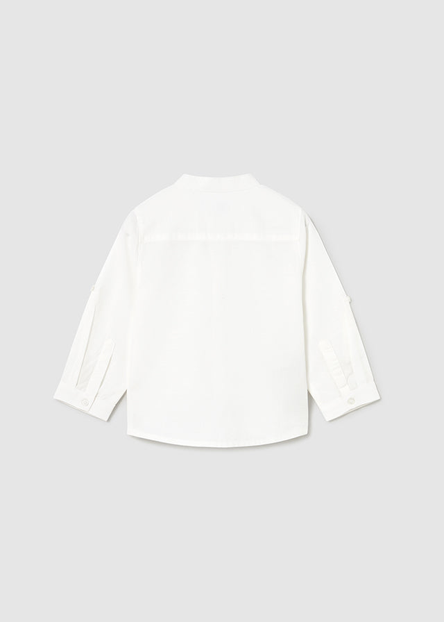 L/s linen mao shirt