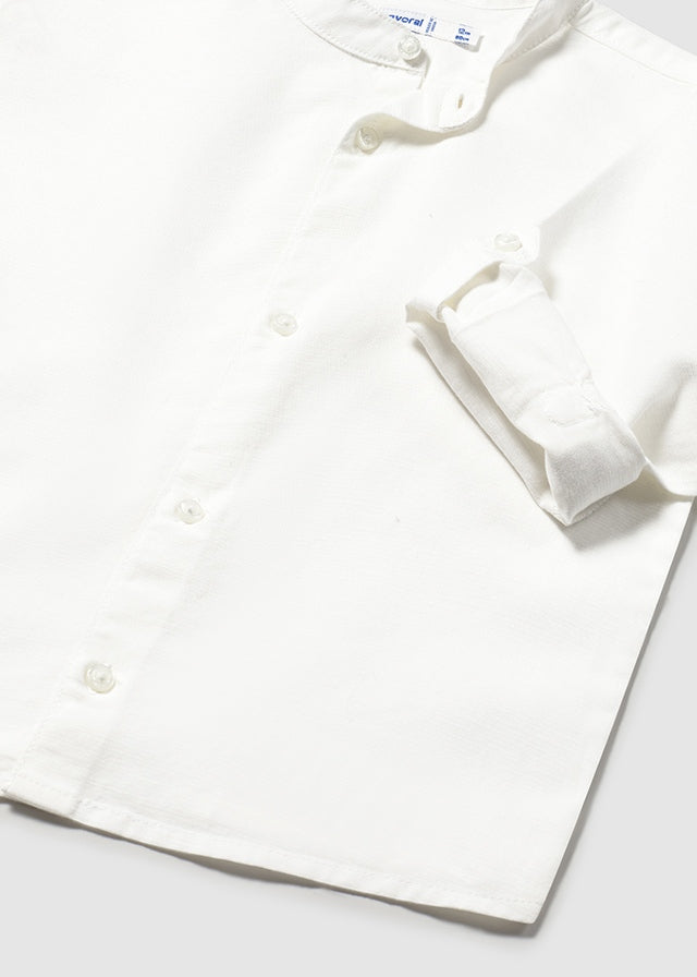 L/s linen mao shirt
