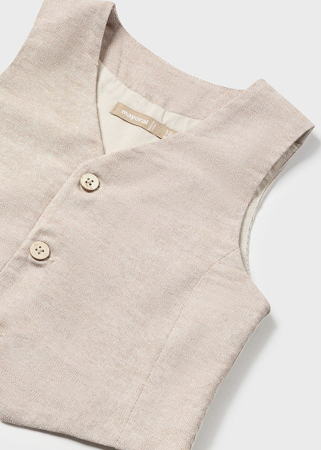 Dressy linen vest