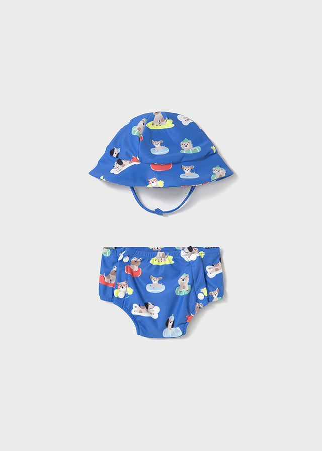 Bathing suit set with hat