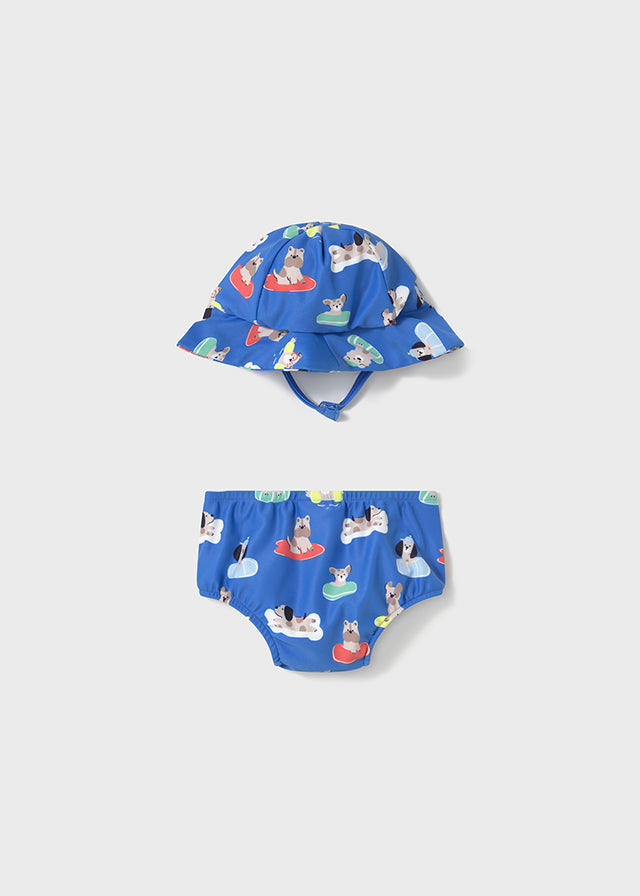 Bathing suit set with hat