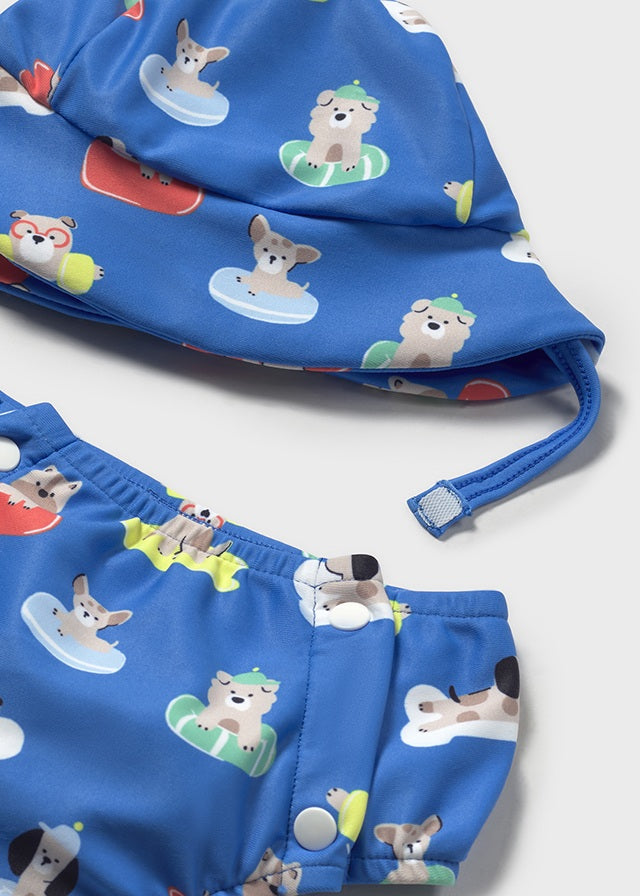 Bathing suit set with hat