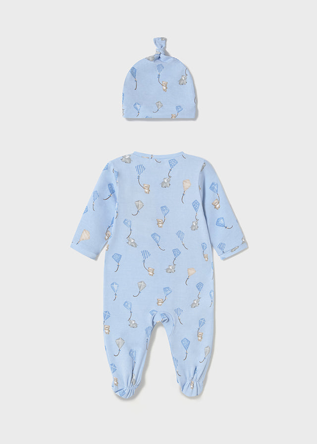 Long onesie w/ hat