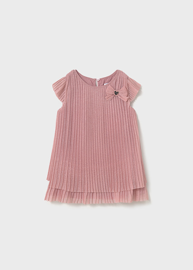Pleated tulle dress