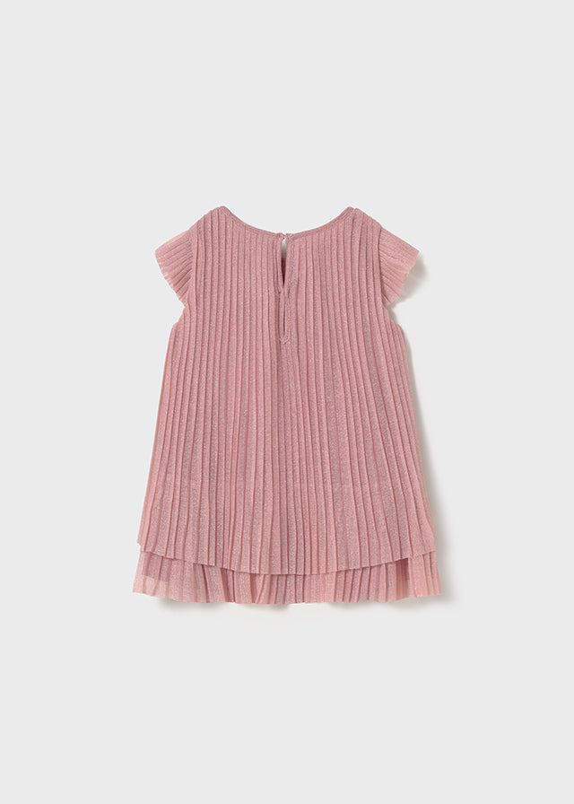 Pleated tulle dress