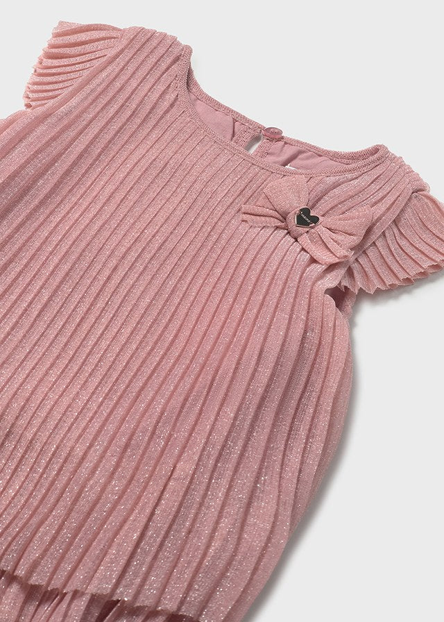 Pleated tulle dress