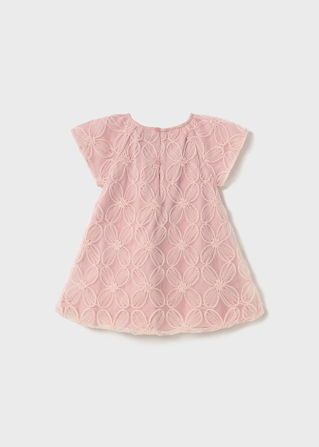 Embroidered tulle dress
